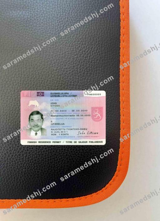 Finland residence permit photolook FRONT